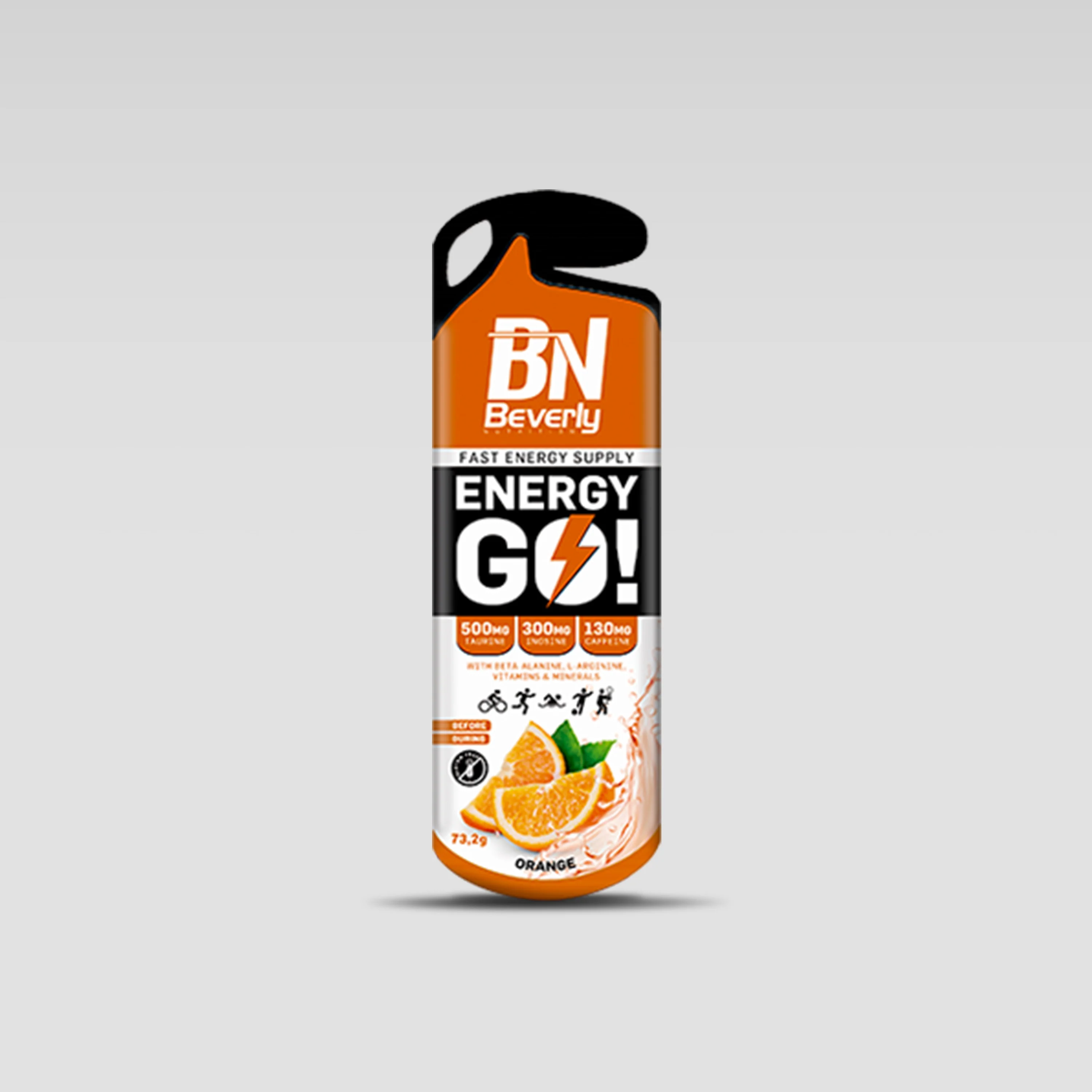Energy Go Gel energético - 12 Sticks Gel - 73,2 g - Orange - Image 2