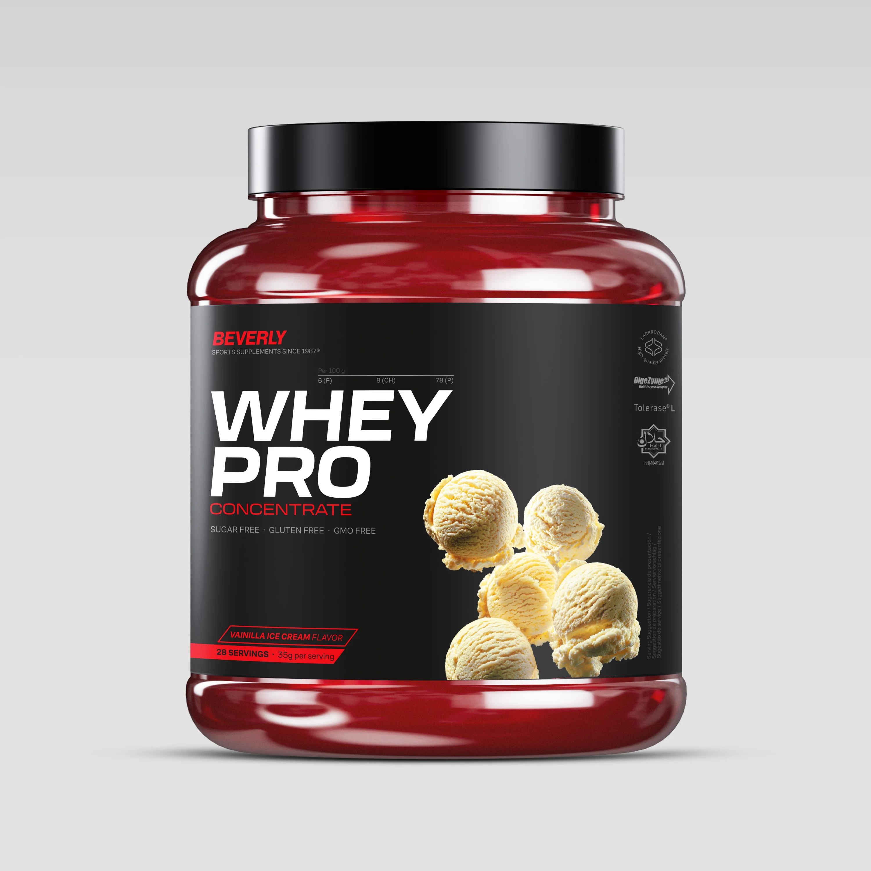 Whey Pro Concentrate - 1 Kg - Vainilla Ice Cream